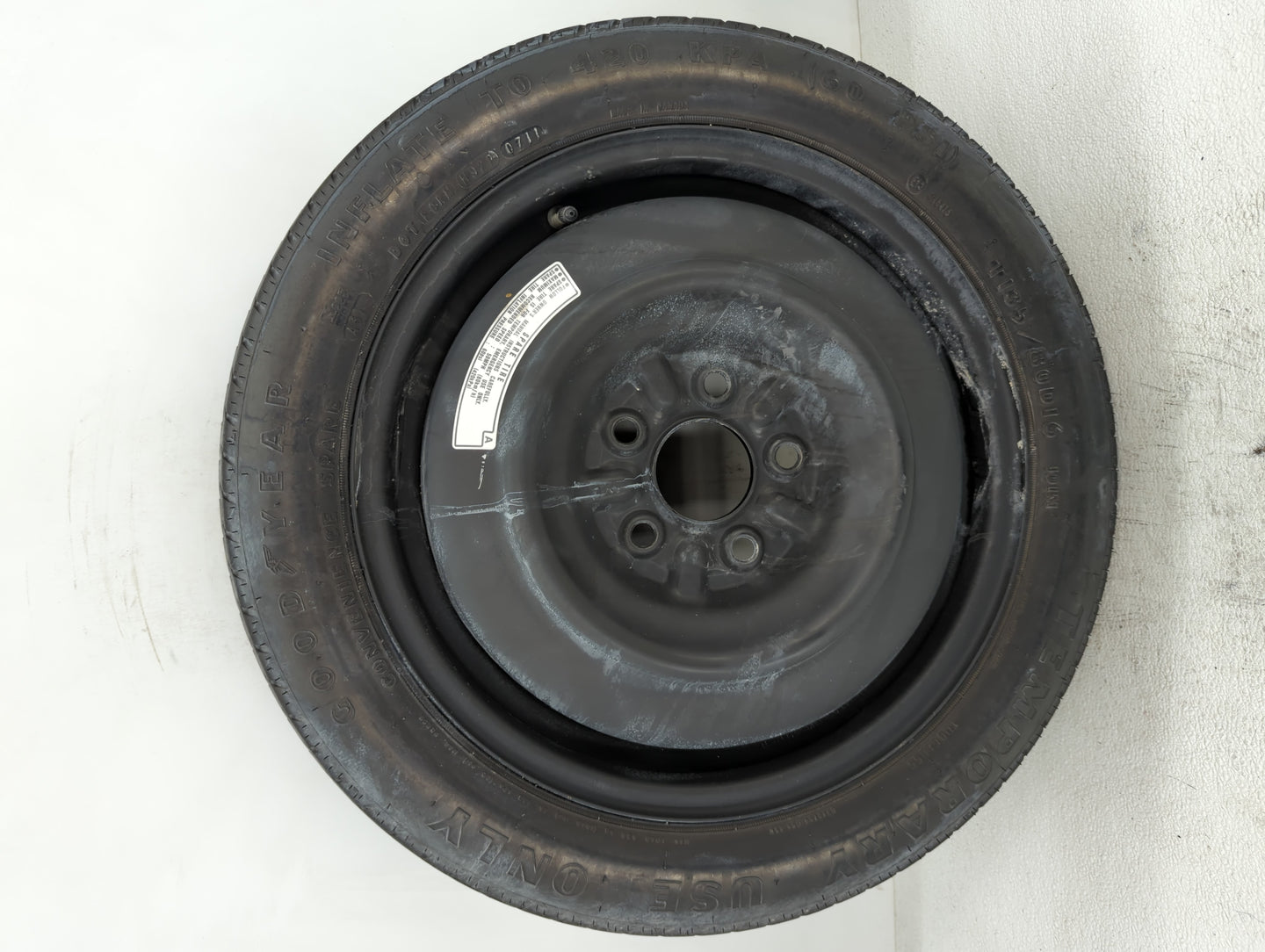 2008-2012 Honda Accord Spare Donut Tire Wheel Rim Oem - Oemusedautoparts1.com