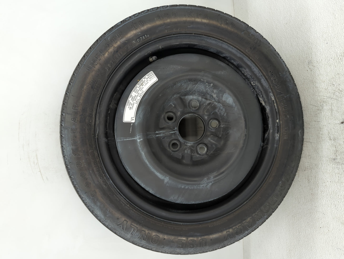 2008-2012 Honda Accord Spare Donut Tire Wheel Rim Oem - Oemusedautoparts1.com