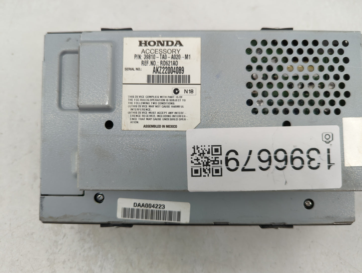 2011-2012 Honda Accord Information Display Screen 1396679 - Oemusedautoparts1.com