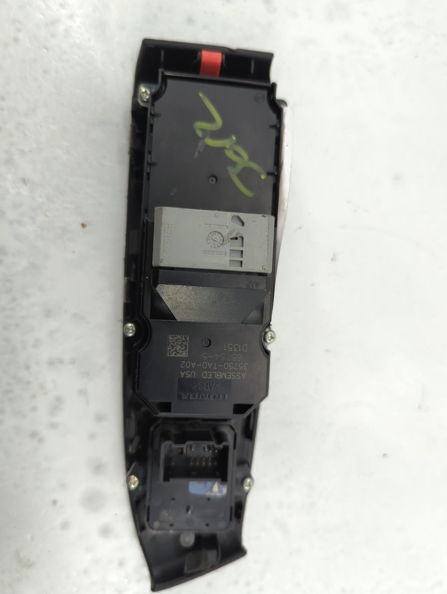 2008-2012 Honda Accord Master Power Window Switch Replacement Driver Side Left P/N:35750-TA0-A02 Fits OEM Used Auto Parts - 
