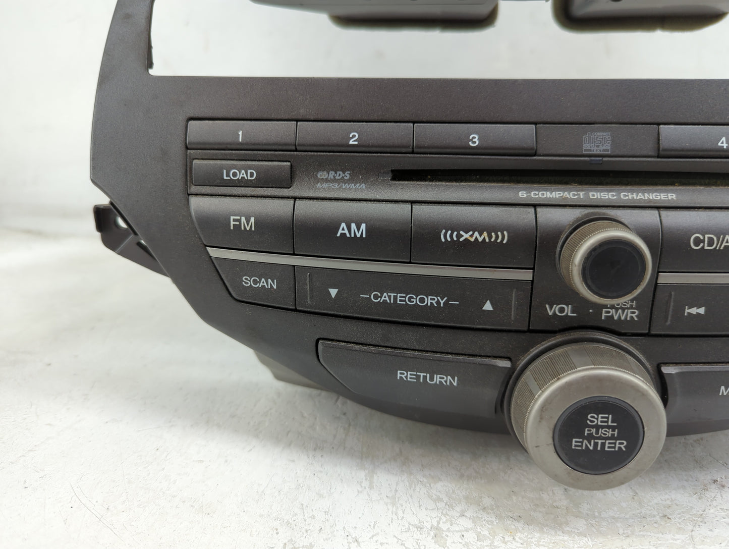 2010-2012 Honda Accord Radio AM FM Cd Player Receiver Replacement P/N:77260TA6A500 Fits Fits 2010 2011 2012 OEM Used Auto Pa