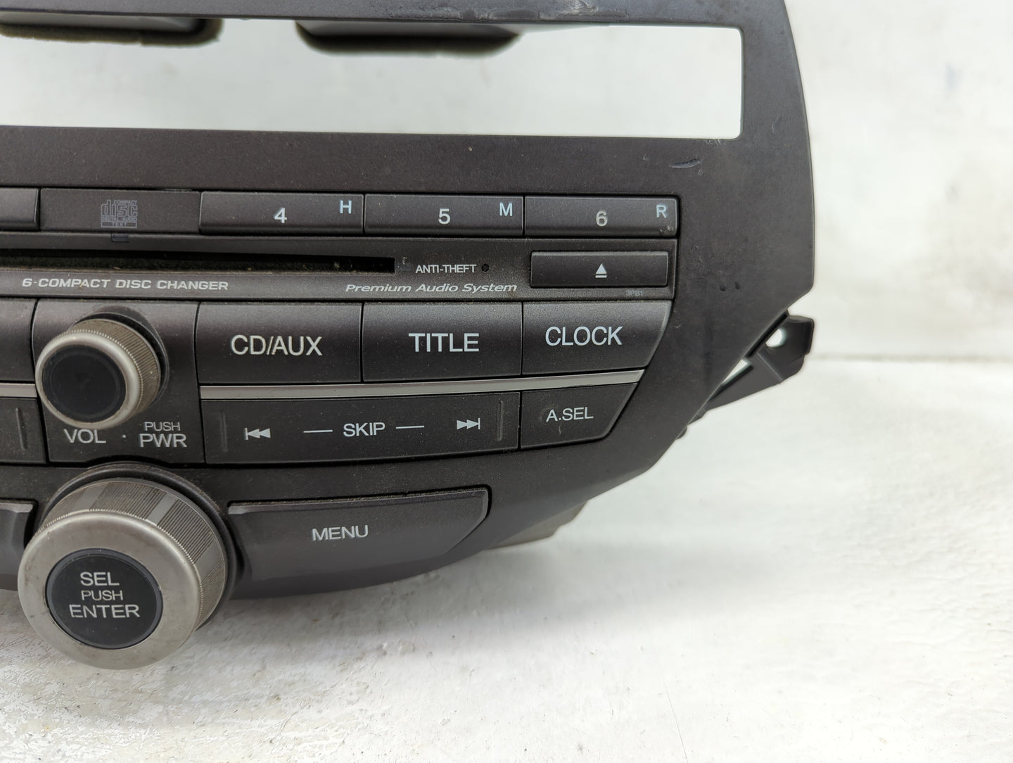 2010-2012 Honda Accord Radio AM FM Cd Player Receiver Replacement P/N:77260TA6A500 Fits Fits 2010 2011 2012 OEM Used Auto Pa