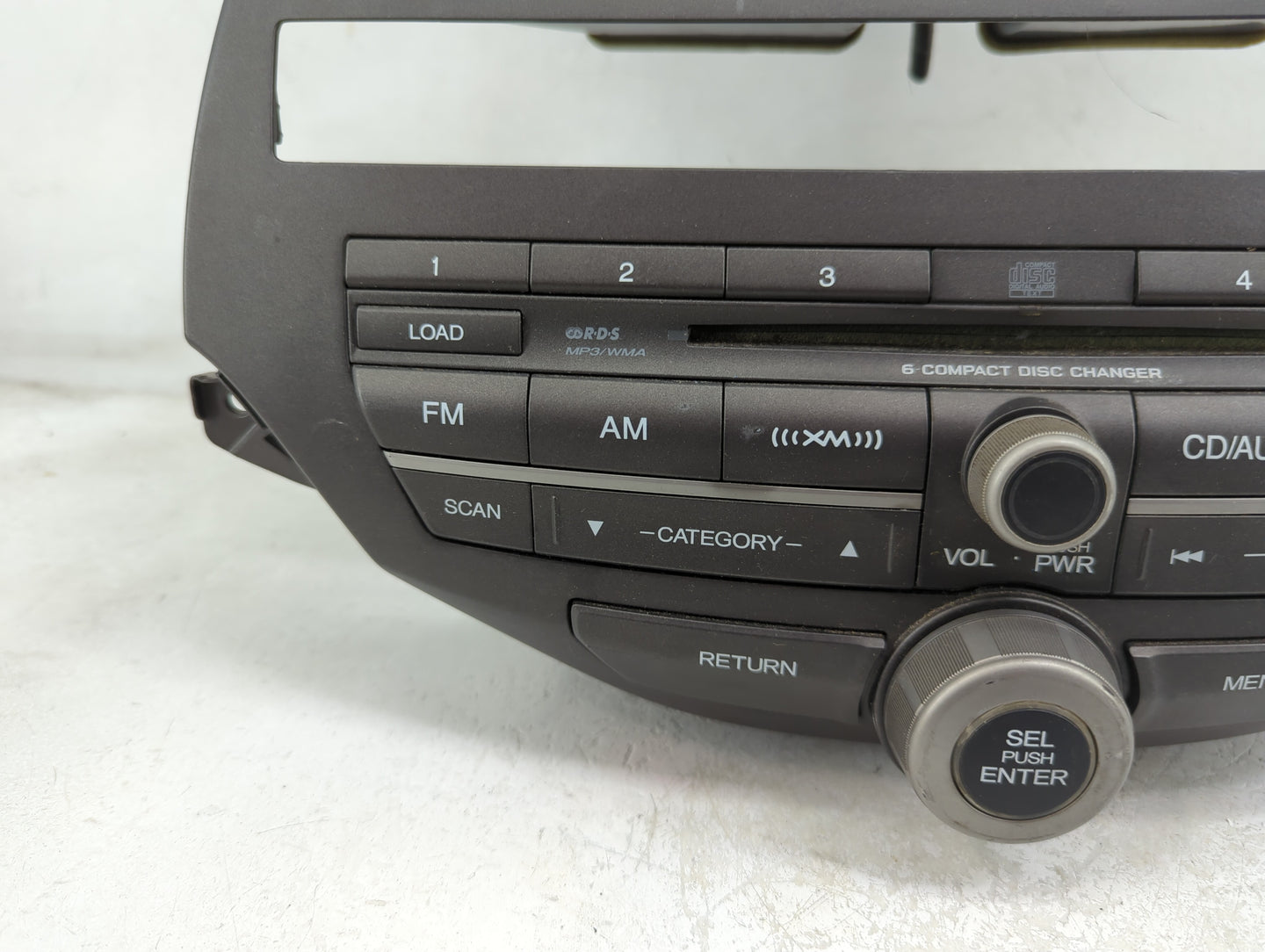 2011-2012 Honda Accord Radio AM FM Cd Player Receiver Replacement P/N:77260TA5A600 Fits Fits 2011 2012 OEM Used Auto Parts -