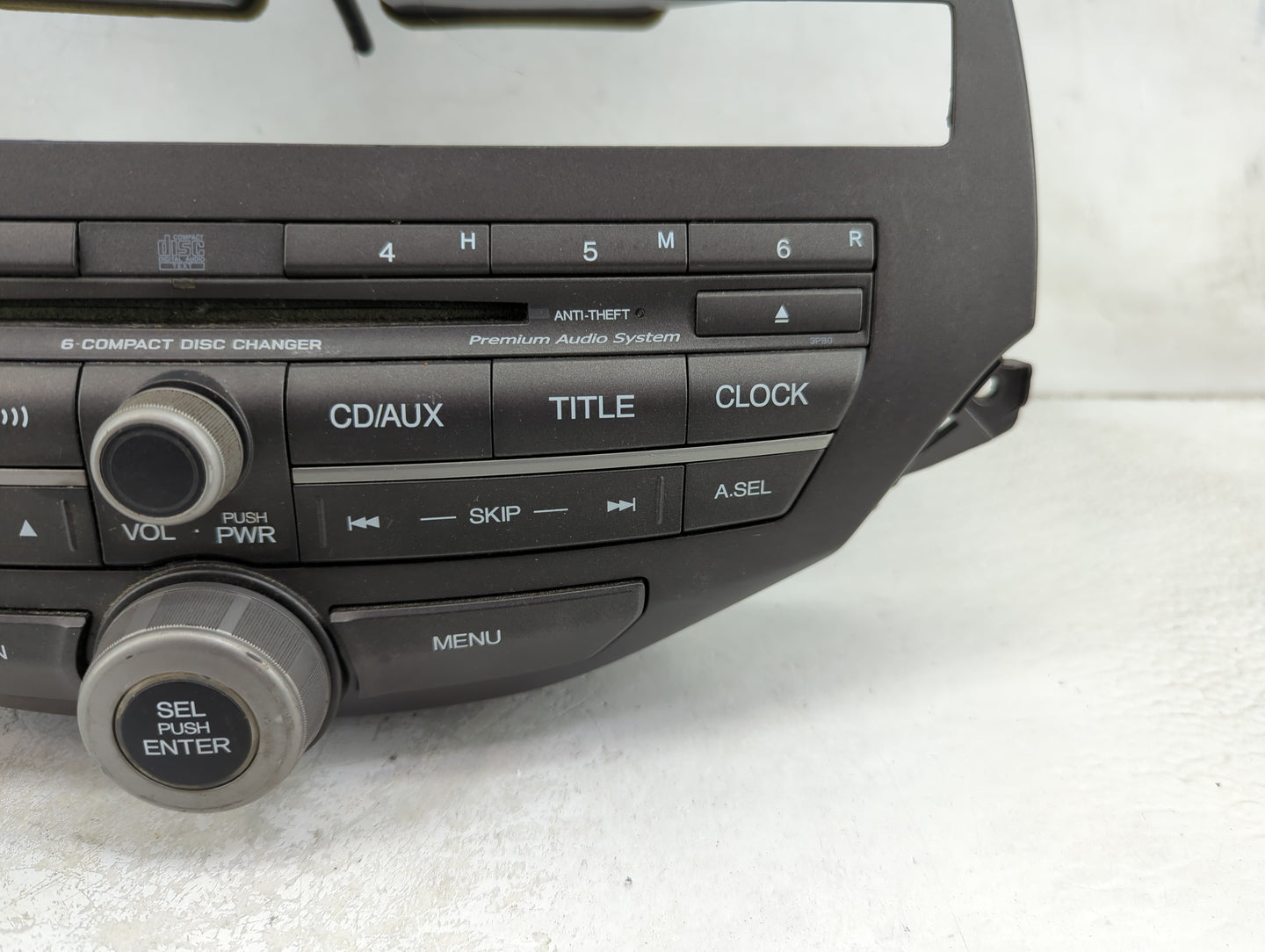 2011-2012 Honda Accord Radio AM FM Cd Player Receiver Replacement P/N:77260TA5A600 Fits Fits 2011 2012 OEM Used Auto Parts -
