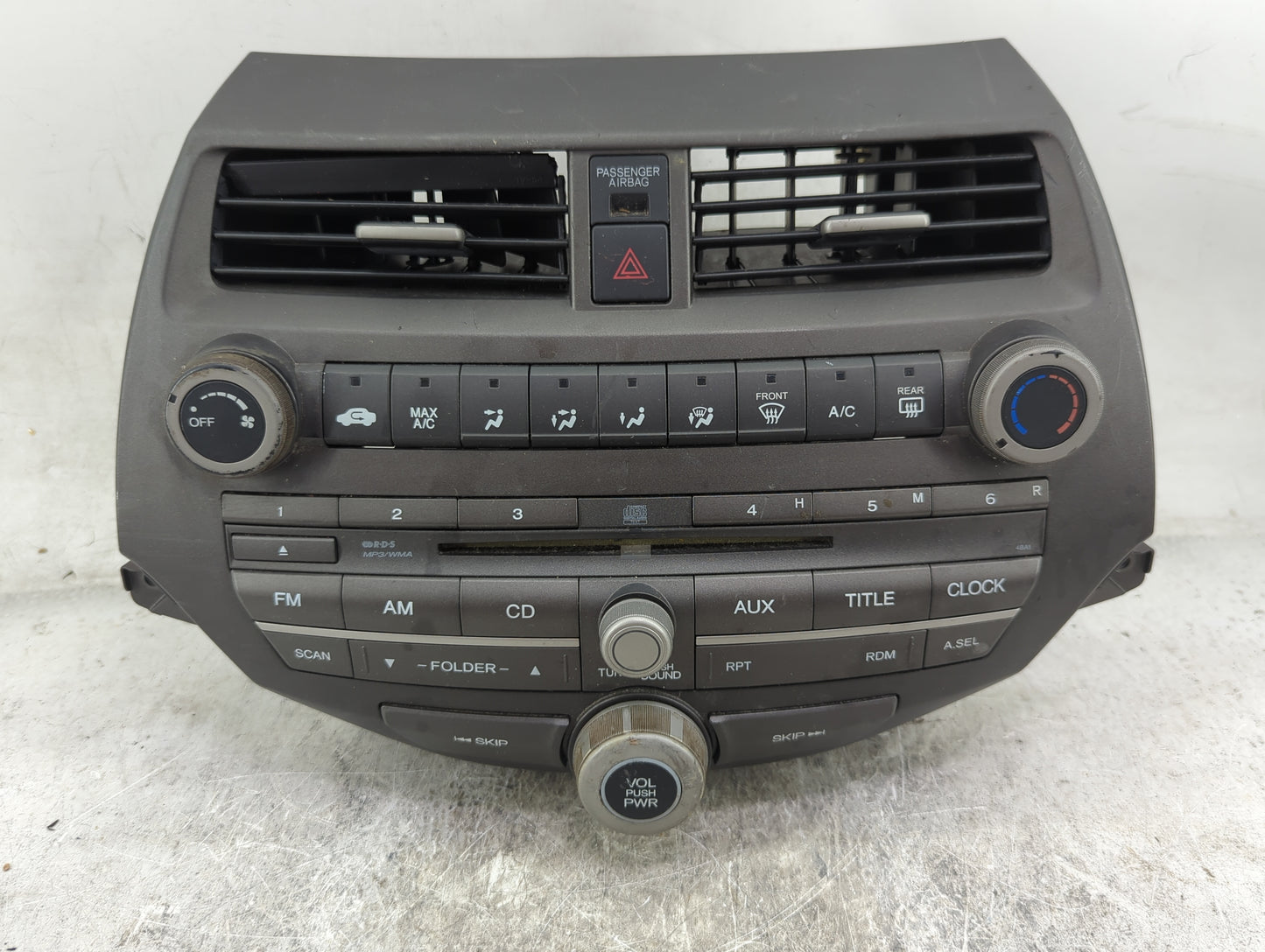 2008-2012 Honda Accord Radio AM FM Cd Player Receiver Replacement P/N:77260TA0A600 Fits Fits 2008 2009 2010 2011 2012 OEM Us