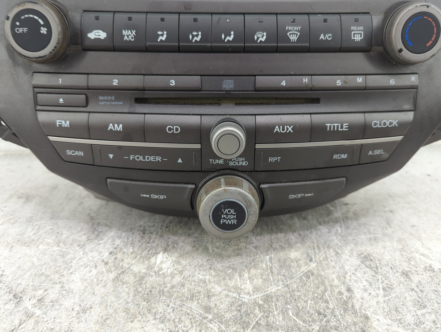 2008-2012 Honda Accord Radio AM FM Cd Player Receiver Replacement P/N:77260TA0A600 Fits Fits 2008 2009 2010 2011 2012 OEM Us