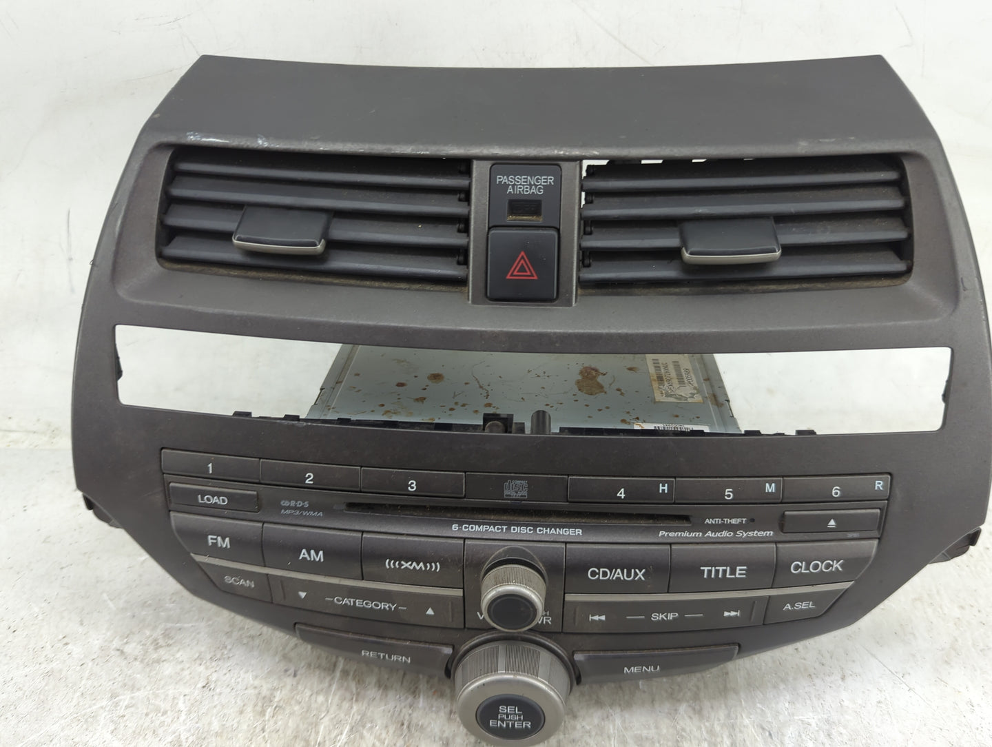 2010-2012 Honda Accord Radio AM FM Cd Player Receiver Replacement P/N:$R43977RDO140 Fits Fits 2010 2011 2012 OEM Used Auto P