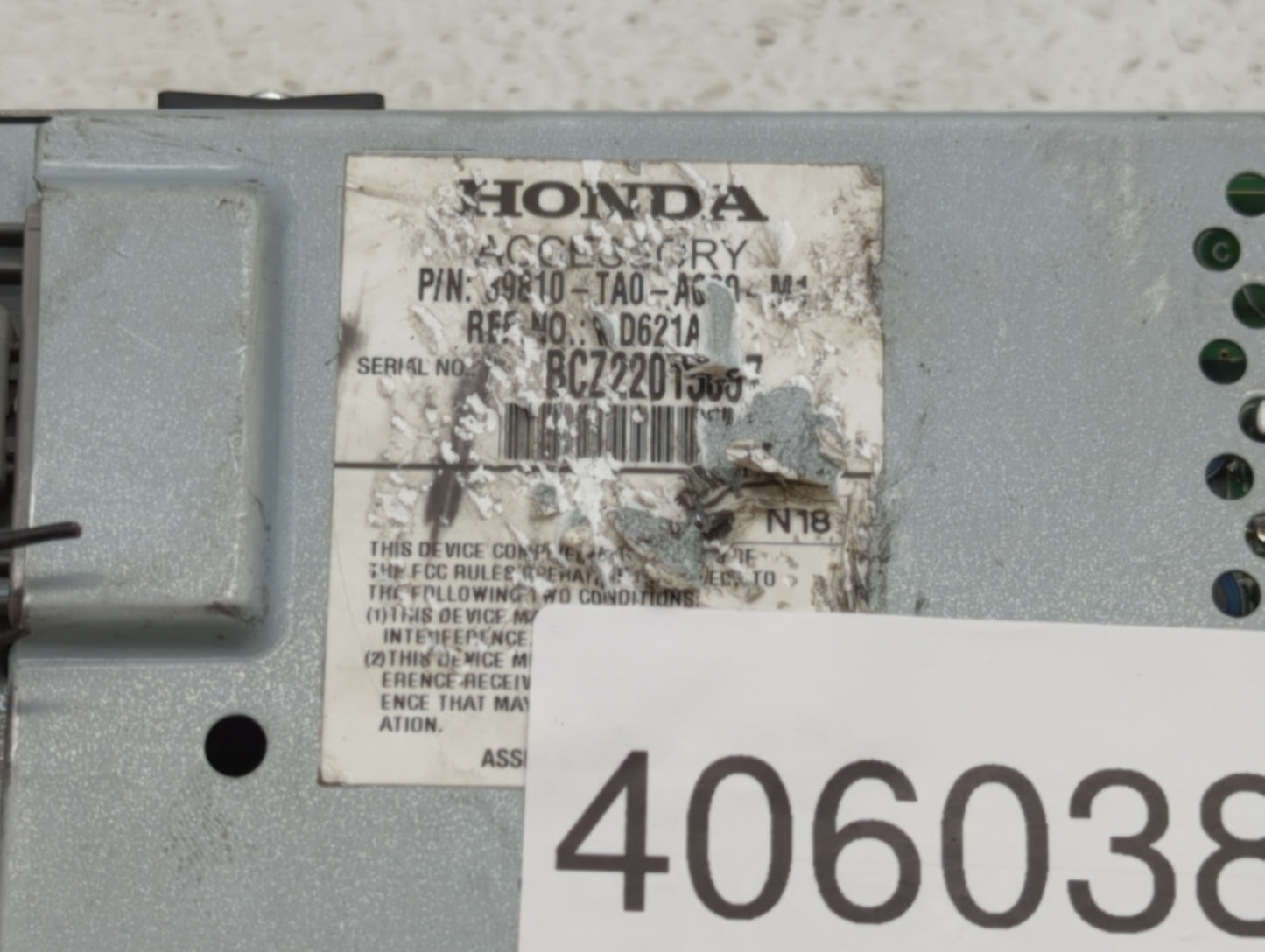2011-2012 Honda Accord Information Display Screen - Oemusedautoparts1.com