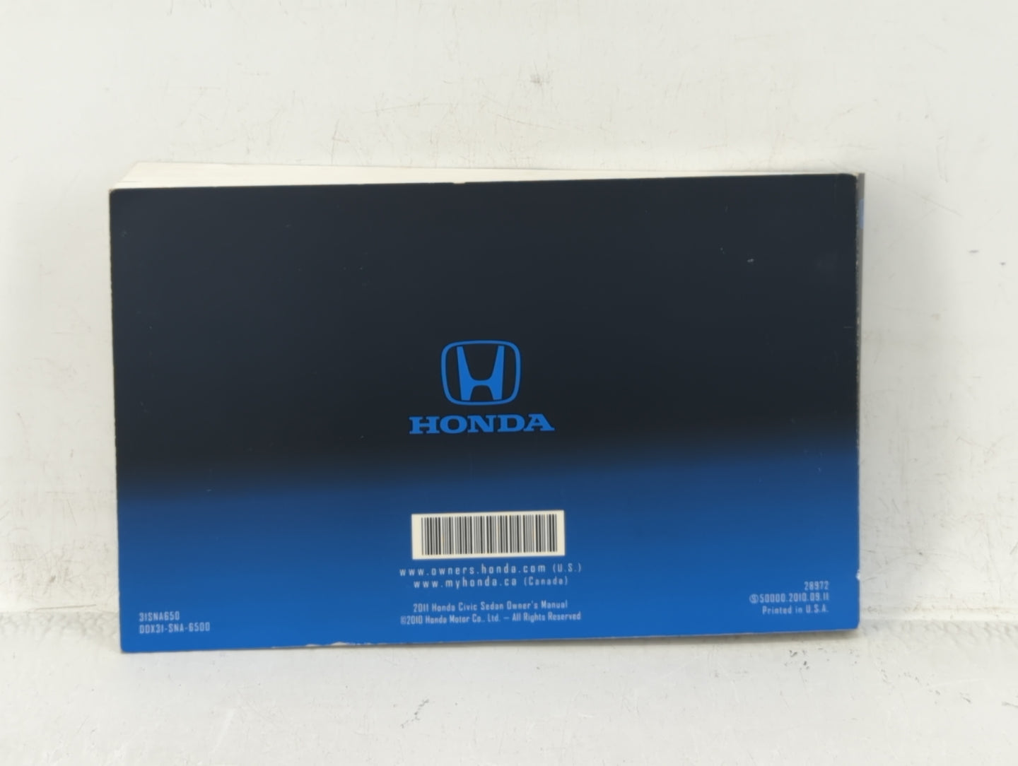 2011 Honda Civic Owners Manual Book Guide OEM Used Auto Parts - Oemusedautoparts1.com