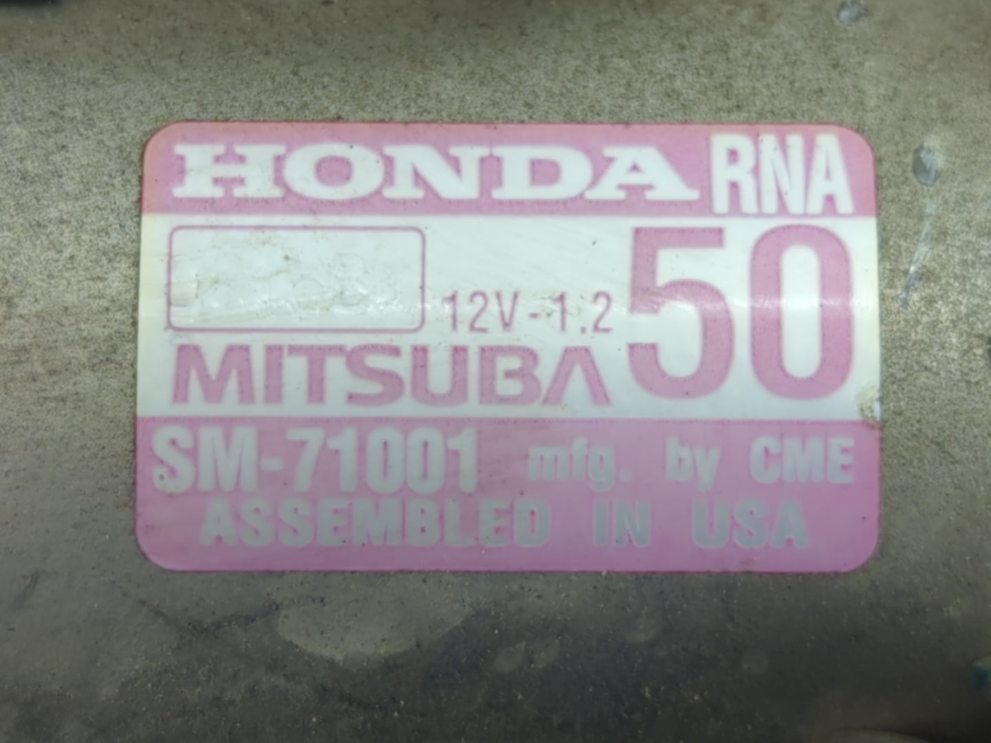 2006-2011 Honda Civic Car Starter Motor Solenoid OEM P/N:SM-71001 Fits Fits 2006 2007 2008 2009 2010 2011 OEM Used Auto Part