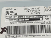 2011-2013 Honda Odyssey Radio AM FM Cd Player Receiver Replacement Fits Fits 2011 2012 2013 2014 2015 OEM Used Auto Parts - 