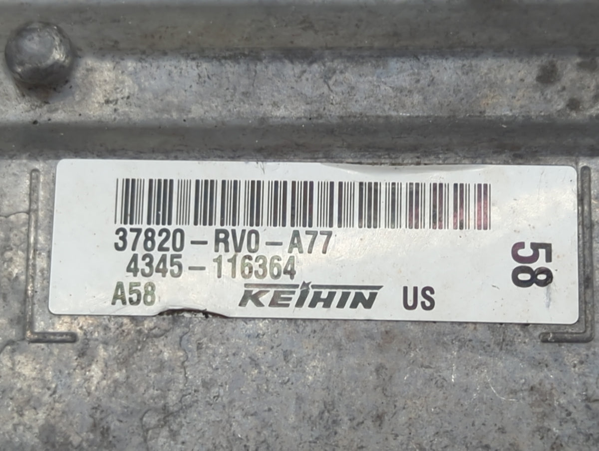 2011-2013 Honda Odyssey PCM Engine Control Computer ECU ECM PCU OEM P/N:37820-RV0-A77 Fits Fits 2011 2013 OEM Used Auto Part