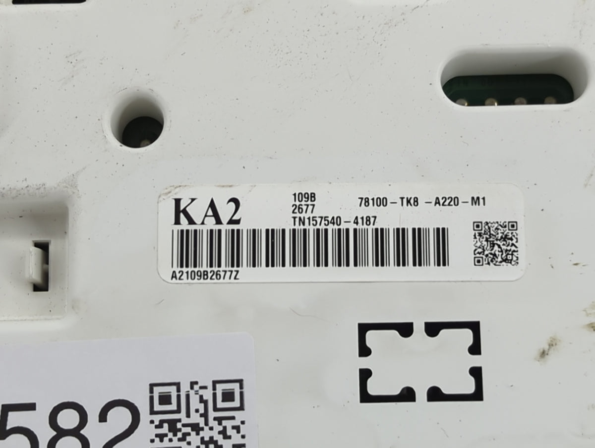2011-2013 Honda Odyssey Instrument Cluster Speedometer Gauges P/N:78100-TK8-A220-M1 TN157540-4187 Miles: Fits Fits 2011 2012