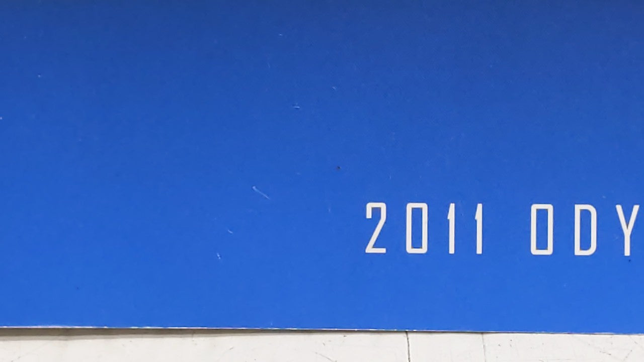 2011 Honda Odyssey Owners Manual Book Guide OEM Used Auto Parts - Oemusedautoparts1.com