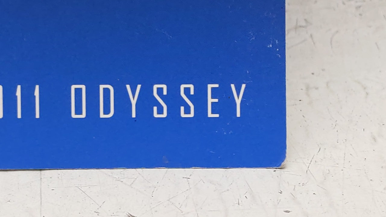 2011 Honda Odyssey Owners Manual Book Guide OEM Used Auto Parts - Oemusedautoparts1.com