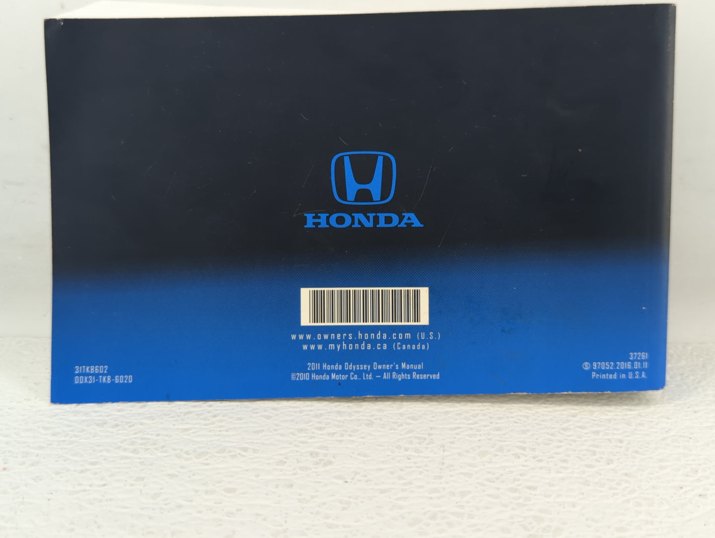 2011 Honda Odyssey Owners Manual Book Guide OEM Used Auto Parts - Oemusedautoparts1.com