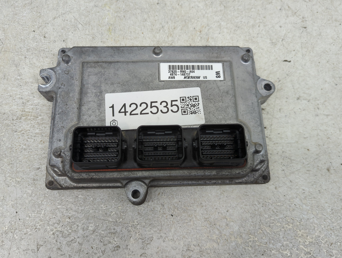 2011 Honda Pilot PCM Engine Control Computer ECU ECM PCU OEM P/N:37820-RN0-A64 4974-148737 Fits OEM Used Auto Parts - Oemuse