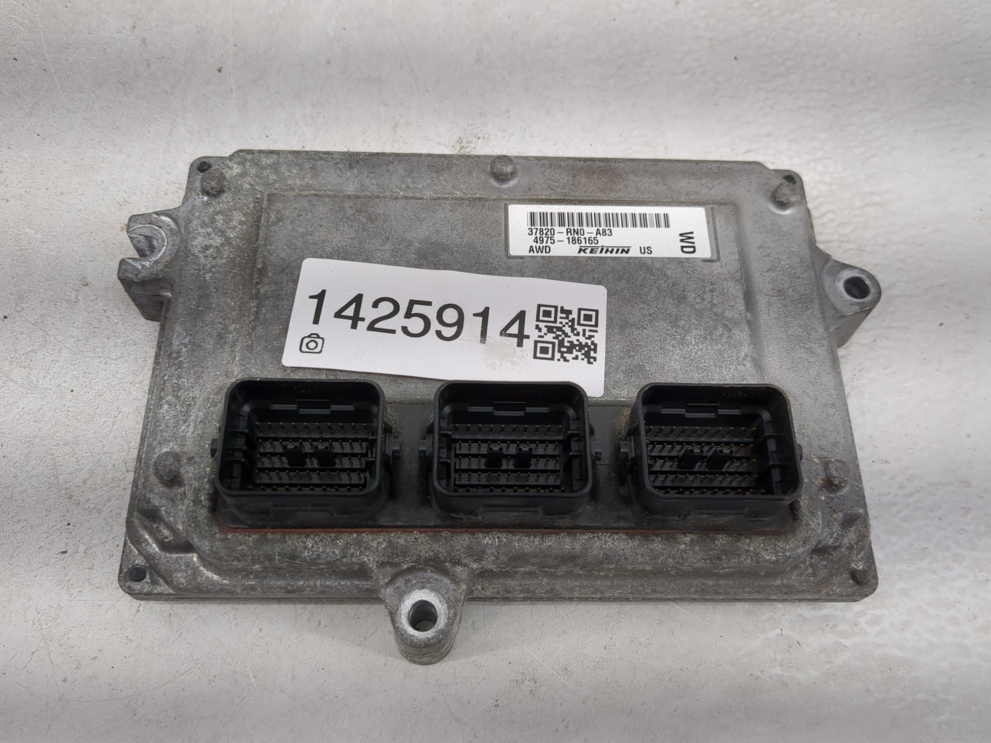 2011 Honda Pilot PCM Engine Control Computer ECU ECM PCU OEM P/N:37820-RN0-A83 Fits OEM Used Auto Parts - Oemusedautoparts1.