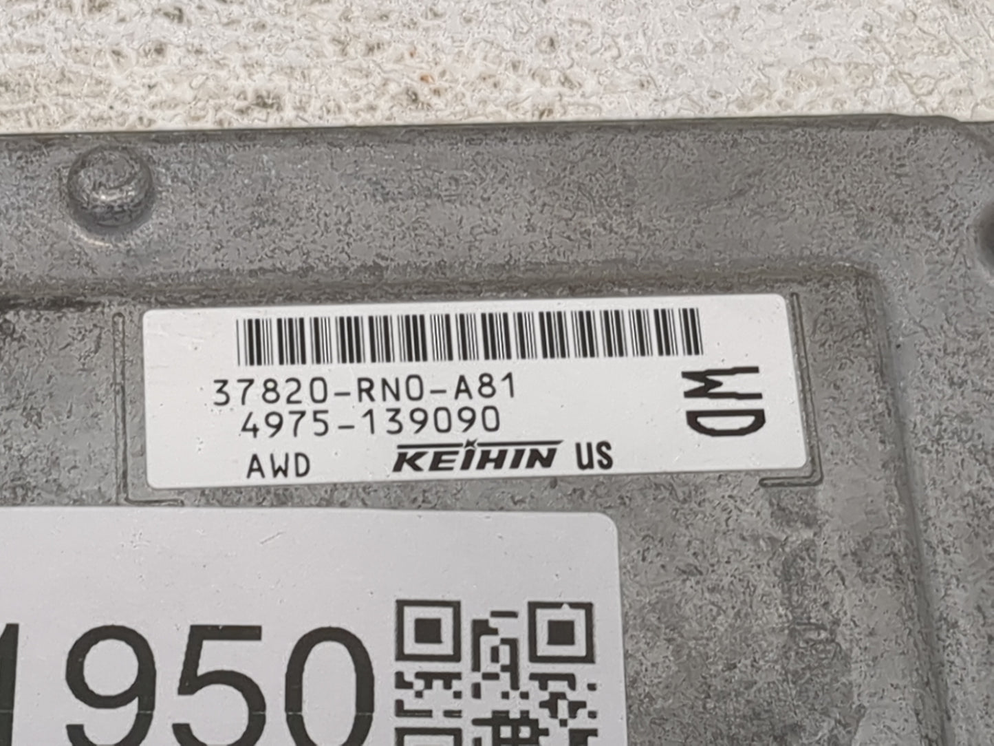 2011 Honda Pilot PCM Engine Control Computer ECU ECM PCU OEM P/N:4975-139090 37820-RN0-A81 Fits OEM Used Auto Parts - Oemuse