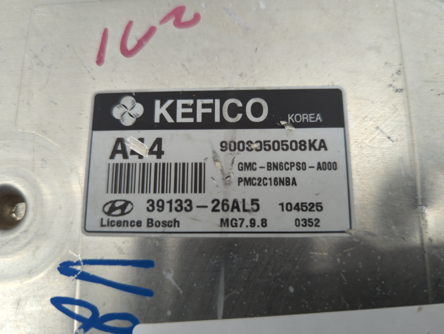 2011 Hyundai Accent PCM Engine Control Computer ECU ECM PCU OEM P/N:39133-26AL5 9003050508KA Fits OEM Used Auto Parts - Oemu