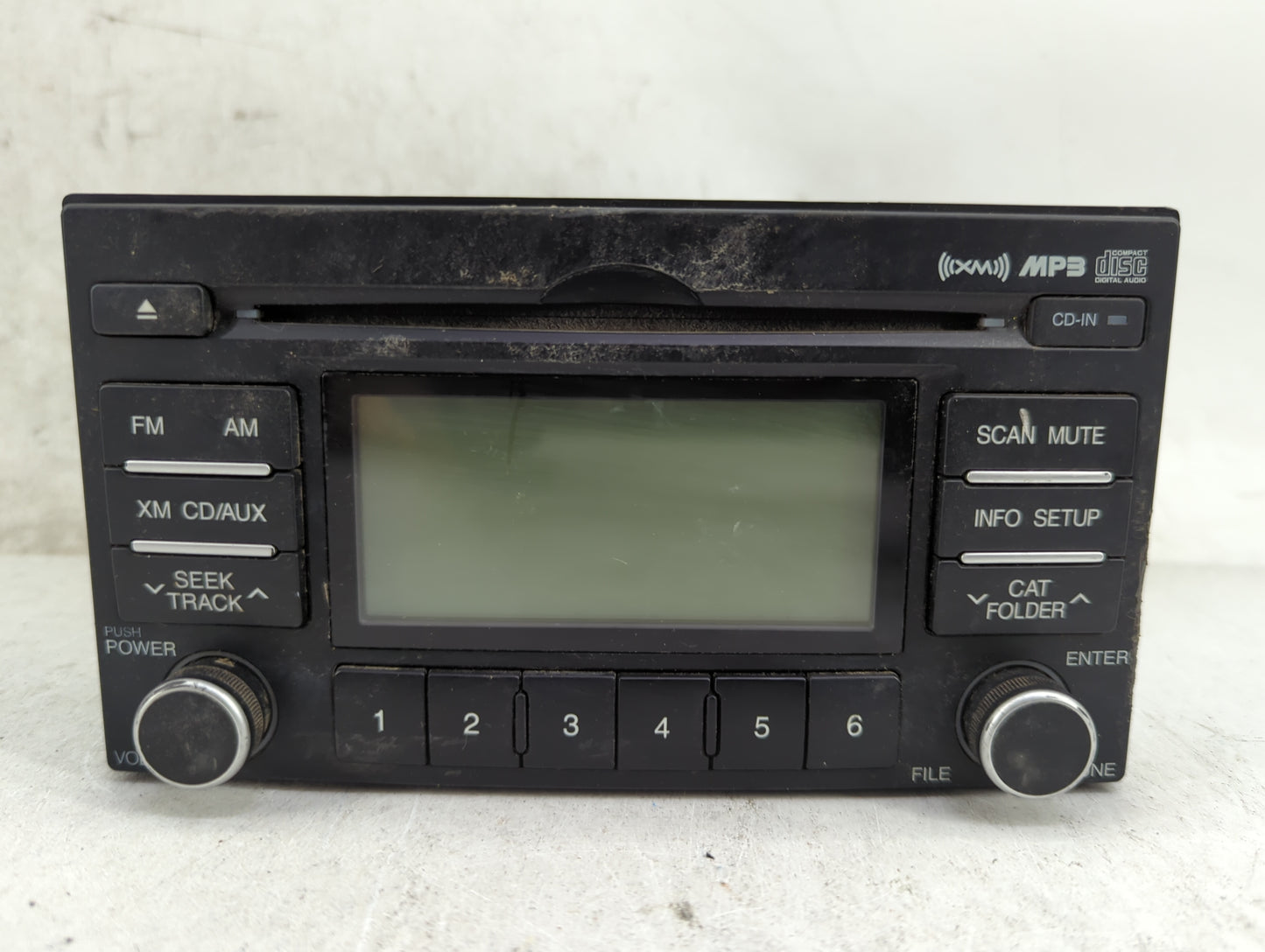 2006-2011 Hyundai Accent Radio AM FM Cd Player Receiver Replacement P/N:96110-1E086CA A-200MCCACA3 B Fits OEM Used Auto Part