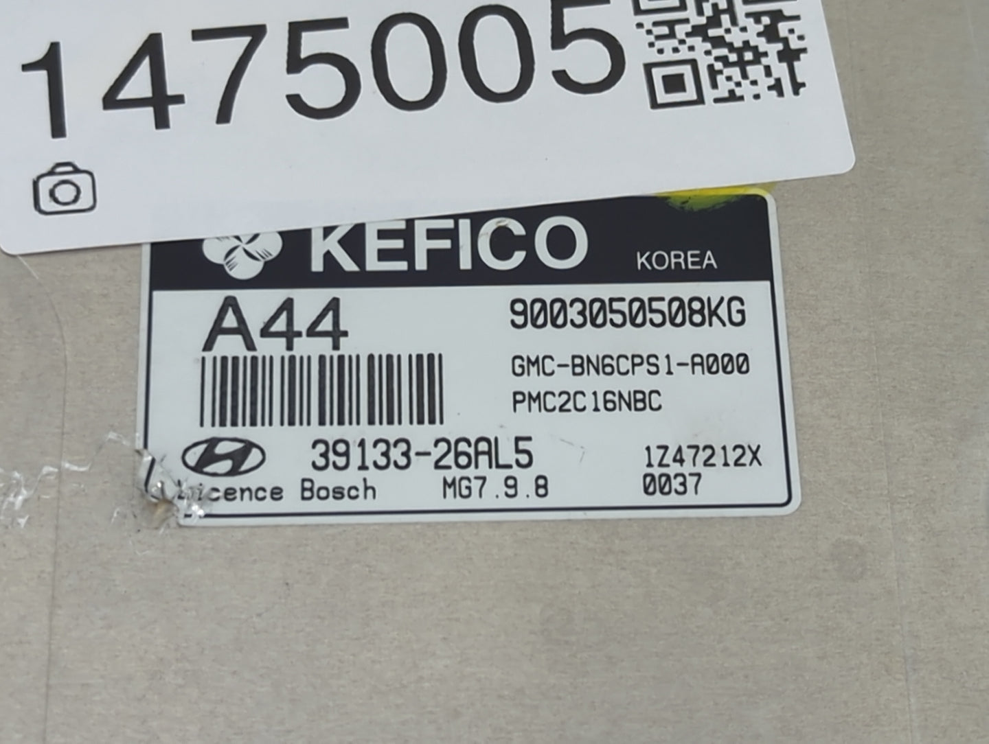 2011 Hyundai Accent PCM Engine Control Computer ECU ECM PCU OEM P/N:9003050508KG 39133-26AL5, MG7.9.8 Fits OEM Used Auto Par