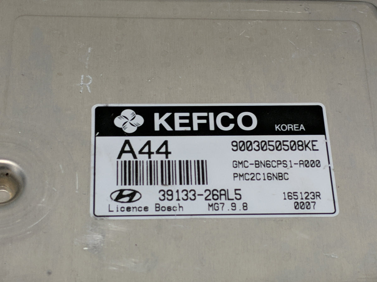 2011 Hyundai Accent PCM Engine Control Computer ECU ECM PCU OEM P/N:9003050508KE 39133-26AL5, GMC-BN6CPS1-A000, PMC2C16NBC F