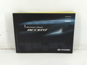 2011 Hyundai Accent Owners Manual Book Guide P/N:A1EO-EU0OE OEM Used Auto Parts - Oemusedautoparts1.com