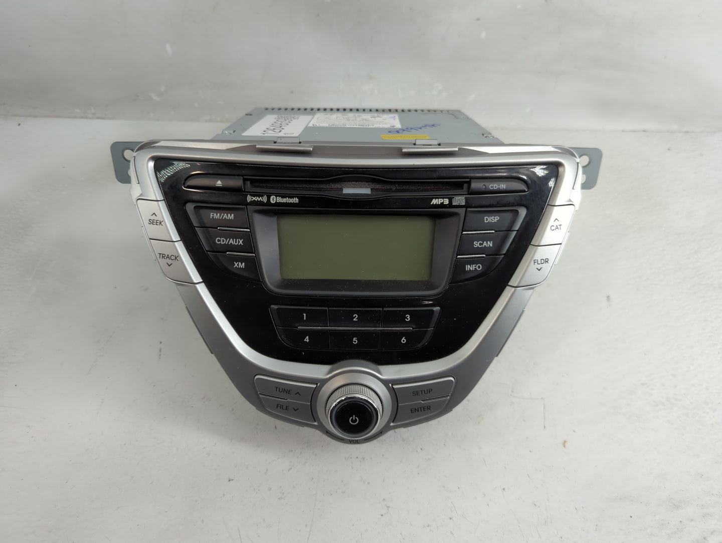 2011-2012 Hyundai Elantra Radio AM FM Cd Player Receiver Replacement P/N:96170-3X161BLH Fits Fits 2011 2012 OEM Used Auto Pa