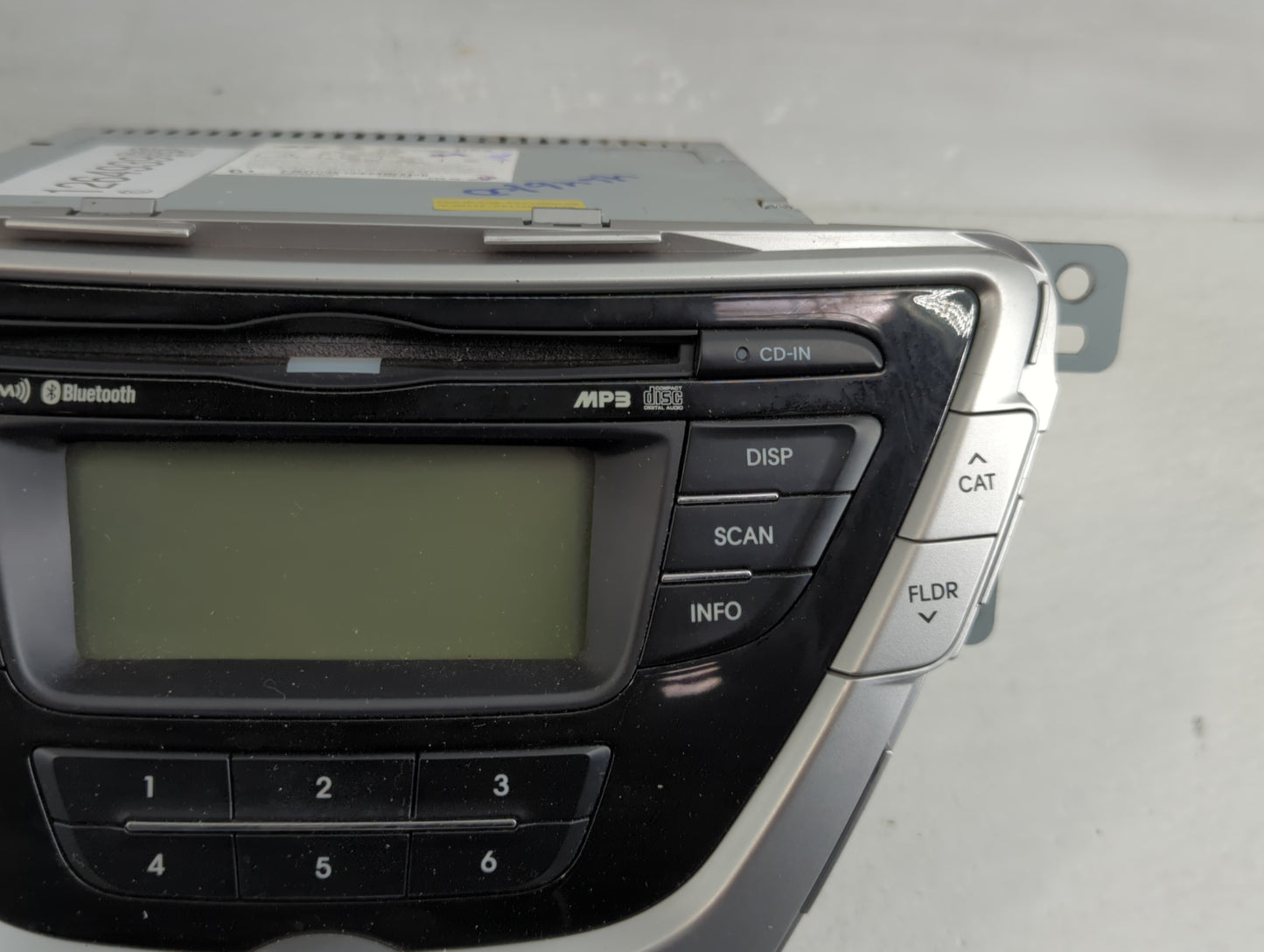 2011-2012 Hyundai Elantra Radio AM FM Cd Player Receiver Replacement P/N:96170-3X161BLH Fits Fits 2011 2012 OEM Used Auto Pa