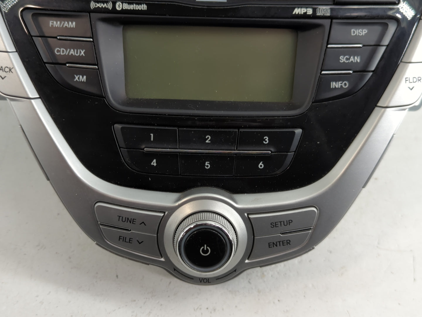 2011-2012 Hyundai Elantra Radio AM FM Cd Player Receiver Replacement P/N:96170-3X161BLH Fits Fits 2011 2012 OEM Used Auto Pa