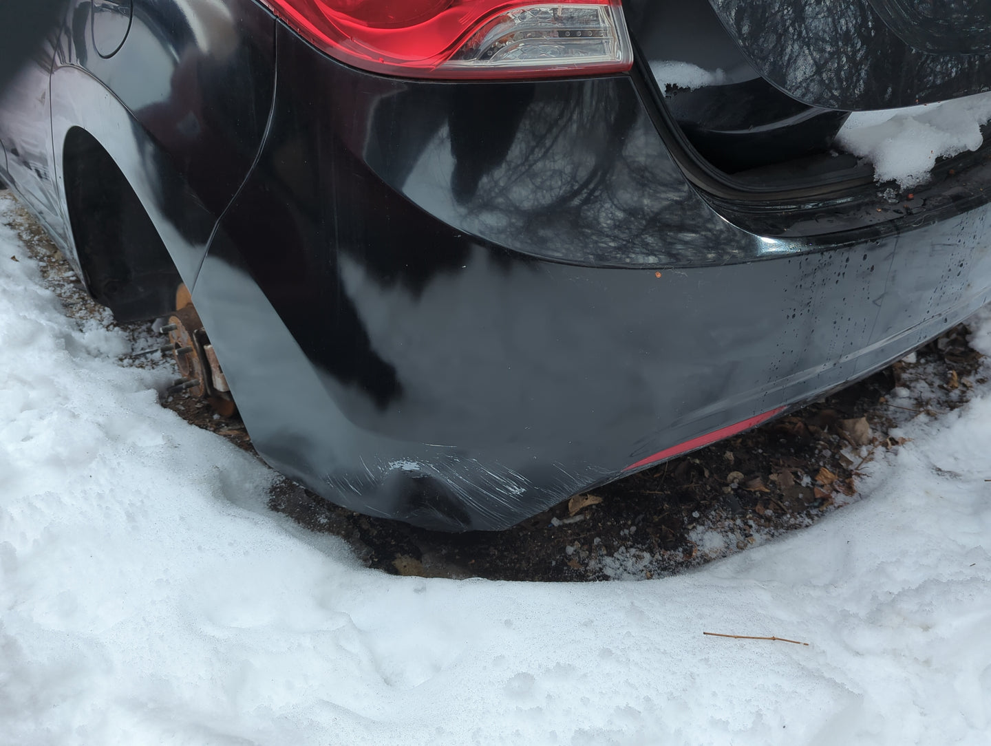 2011-2013 Hyundai Elantra Rear Bumper Assembly Oem - Oemusedautoparts1.com