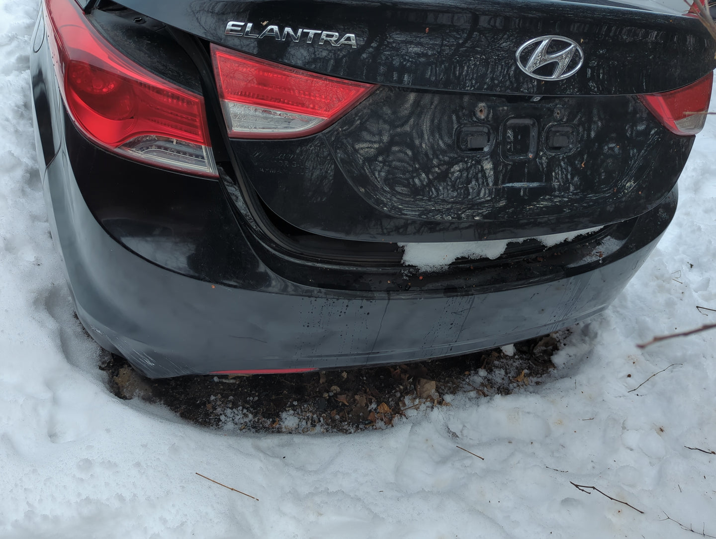 2011-2013 Hyundai Elantra Rear Bumper Assembly Oem - Oemusedautoparts1.com