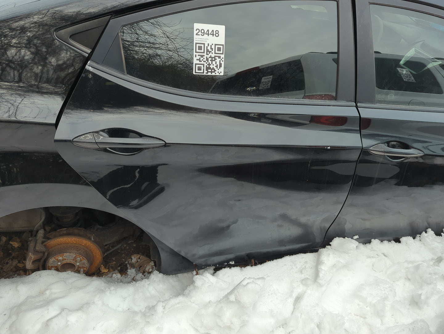 2011-2016 Hyundai Elantra Passenger Rear Door Oem - Oemusedautoparts1.com