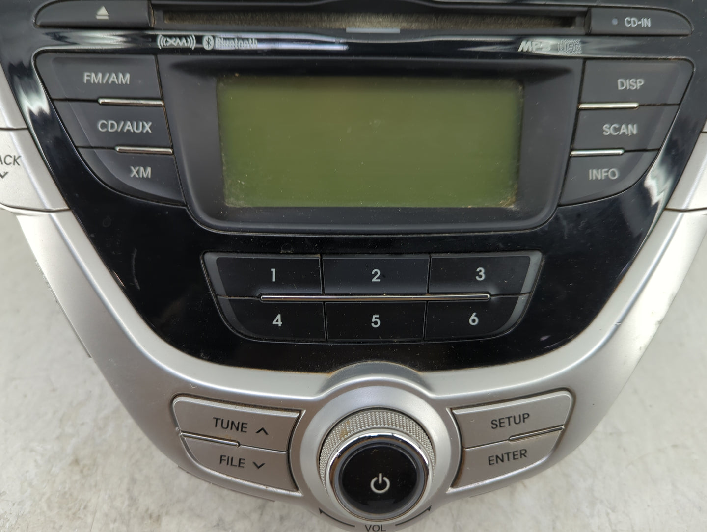 2011-2012 Hyundai Elantra Radio AM FM Cd Player Receiver Replacement Fits Fits 2011 2012 OEM Used Auto Parts - Oemusedautopa