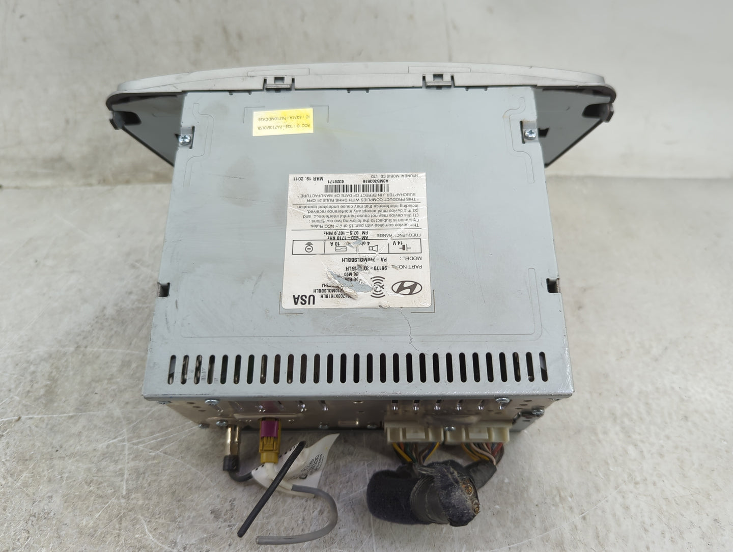2011 Hyundai Elantra Radio AM FM Cd Player Receiver Replacement P/N:96170-3X1BLH PA-710MDLSBBLH, 96220-3X100 Fits OEM Used A