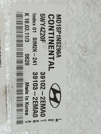 2011 Hyundai Elantra PCM Engine Control Computer ECU ECM PCU OEM P/N:MD1SP1NS296A 5WY4Z20F, 39102-2EMA0, 39103-2EMA0 Fits OE