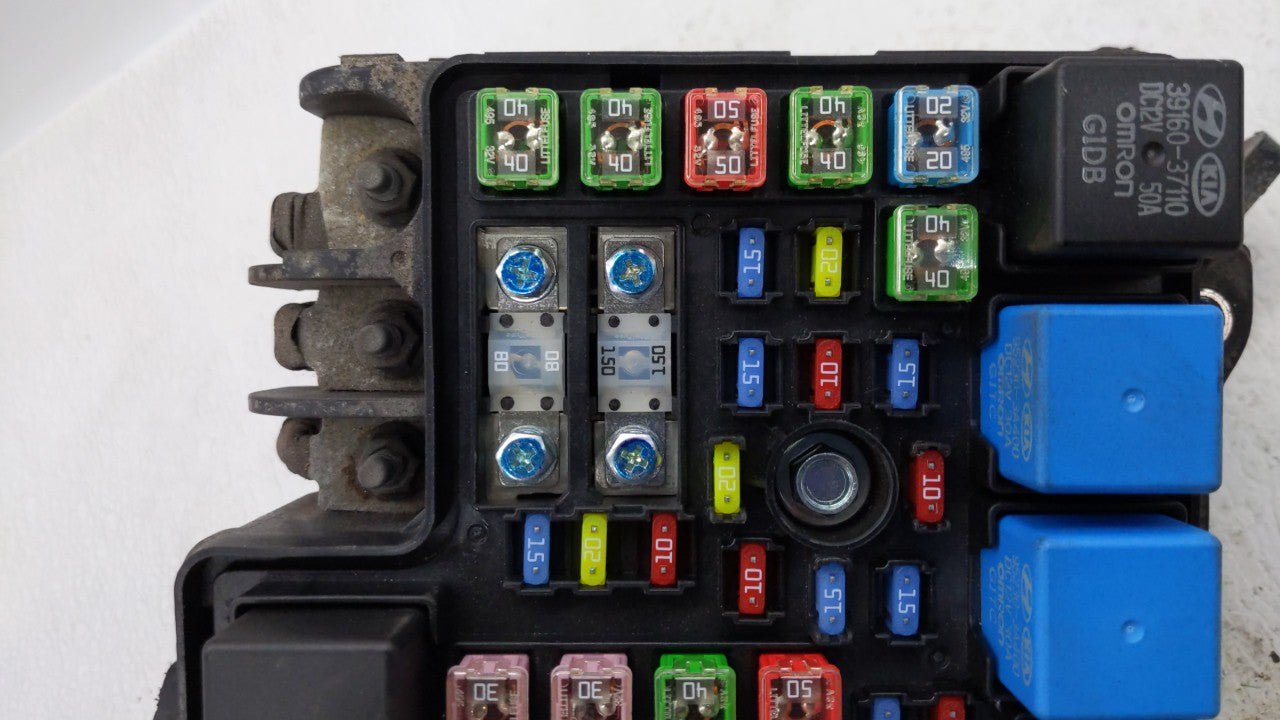 2011-2013 Hyundai Elantra Fusebox Fuse Box Panel Relay Module P/N:91951-3X100 Fits Fits 2011 2012 2013 OEM Used Auto Parts -
