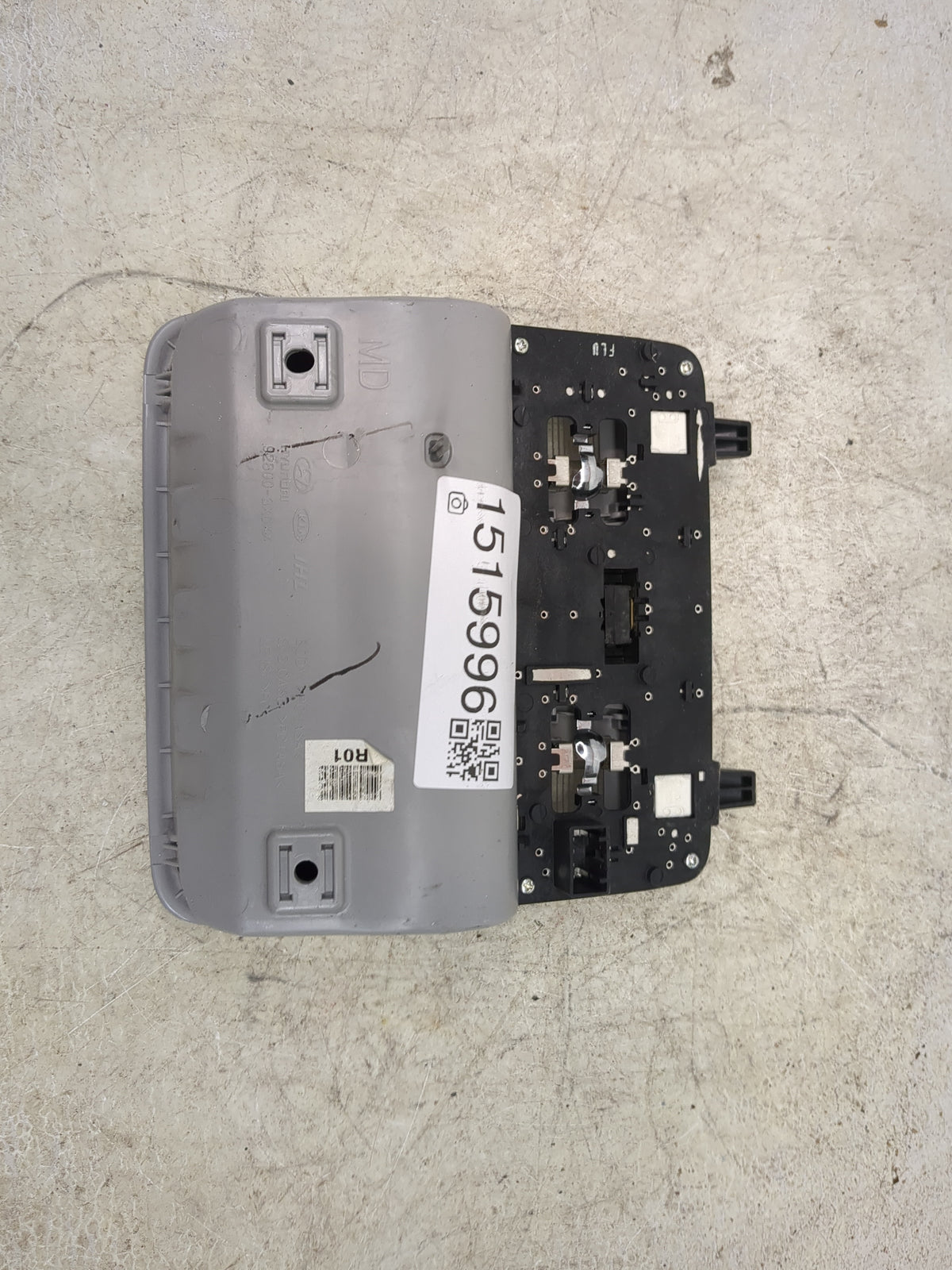 2011 Hyundai Elantra Overhead Roof Console Gray - Oemusedautoparts1.com