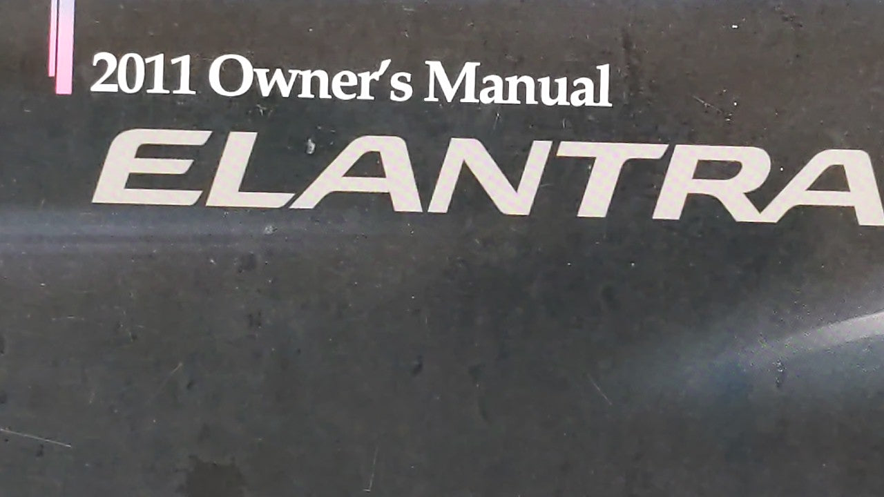 2011 Hyundai Elantra Owners Manual Book Guide OEM Used Auto Parts - Oemusedautoparts1.com
