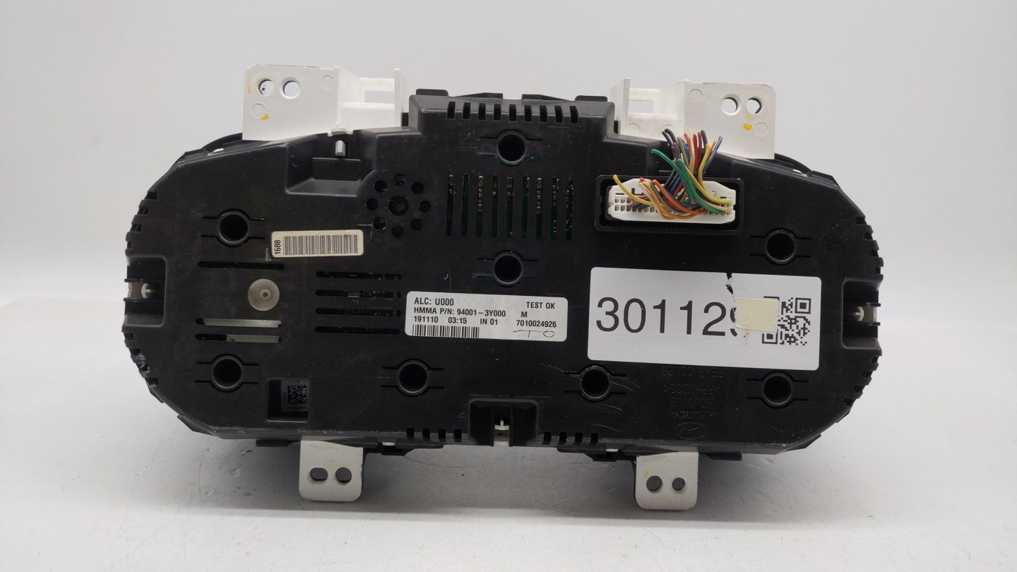 2011 Hyundai Elantra Instrument Cluster Speedometer Gauges P/N:94001-3X230 94001-3Y000 Fits OEM Used Auto Parts - Oemusedaut