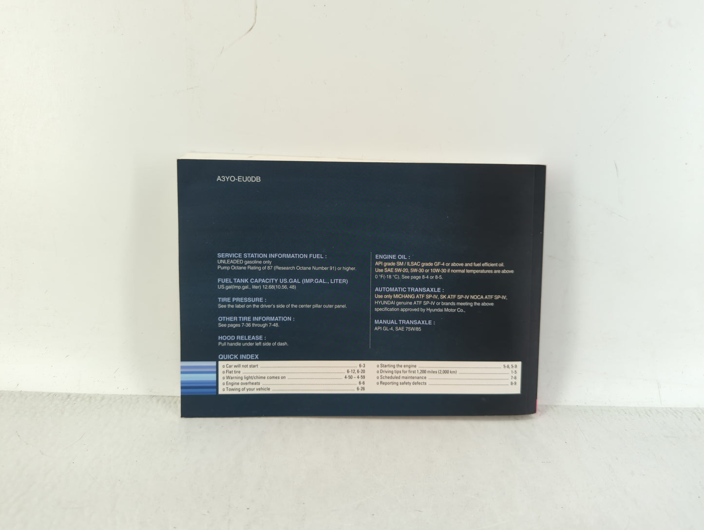 2011 Hyundai Elantra Owners Manual Book Guide OEM Used Auto Parts - Oemusedautoparts1.com