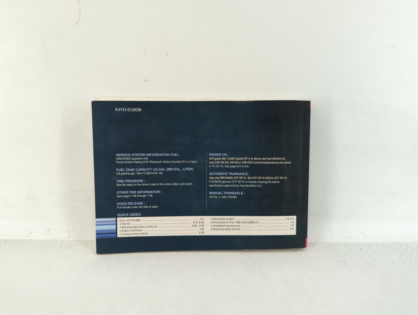 2011 Hyundai Elantra Owners Manual Book Guide OEM Used Auto Parts - Oemusedautoparts1.com