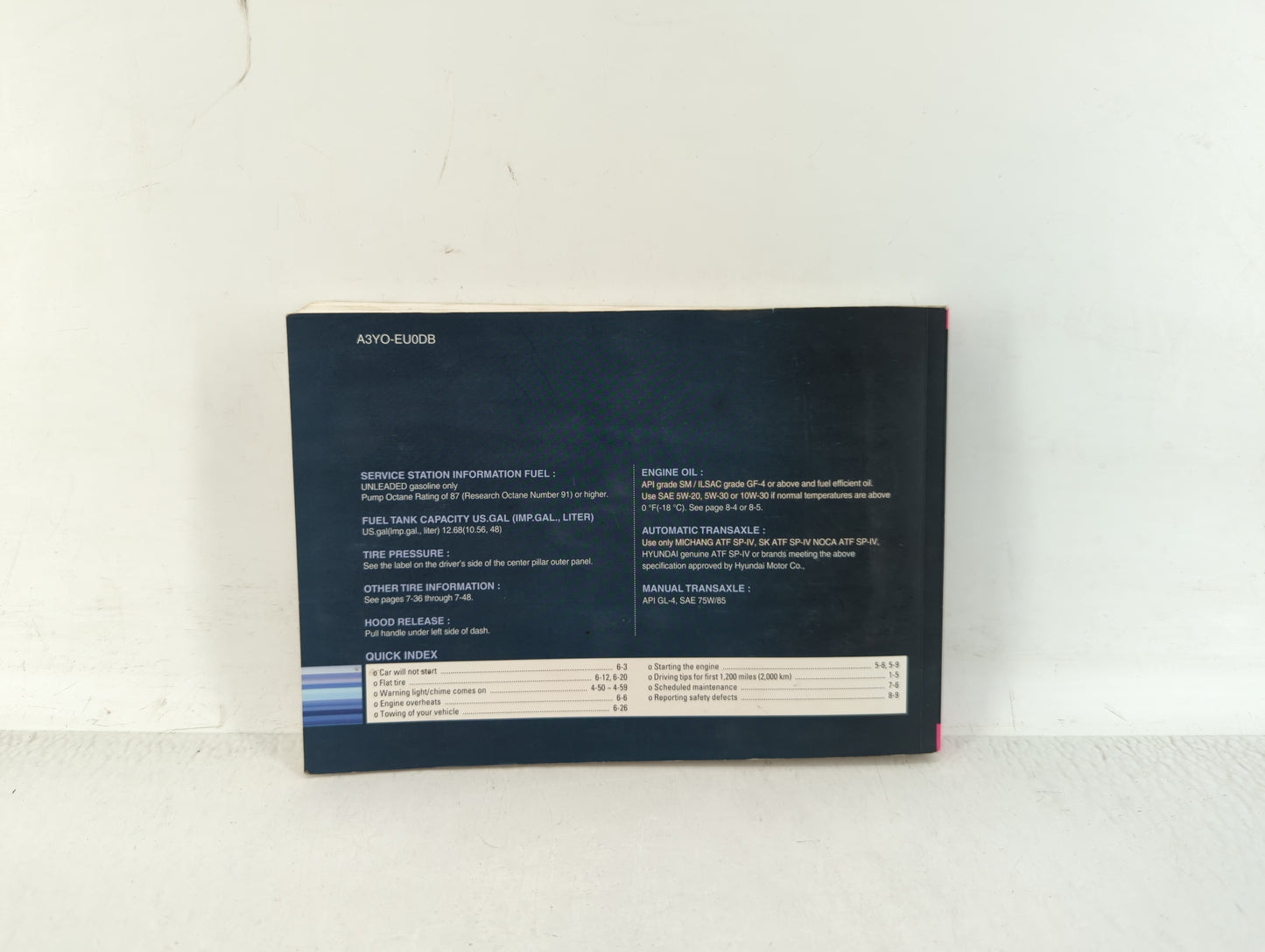 2011 Hyundai Elantra Owners Manual Book Guide OEM Used Auto Parts - Oemusedautoparts1.com