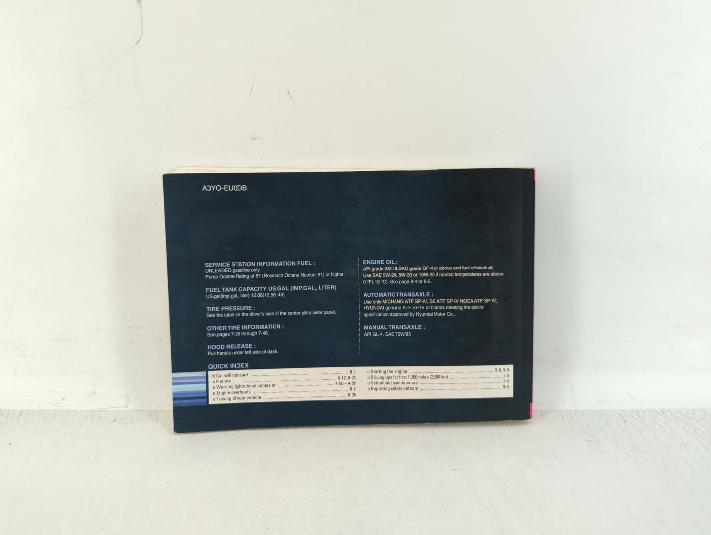 2011 Hyundai Elantra Owners Manual Book Guide OEM Used Auto Parts - Oemusedautoparts1.com