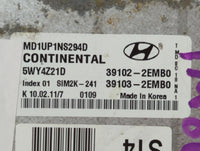 2011 Hyundai Elantra PCM Engine Control Computer ECU ECM PCU OEM P/N:39102-2EMB0 39103-2EMB0, 39102-2EMA0, 39103-2EMA0 Fits 