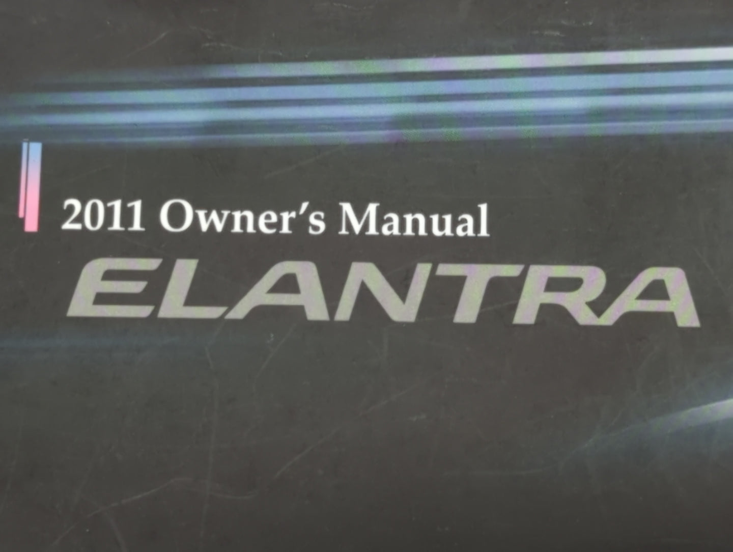 2011 Hyundai Elantra Owners Manual Book Guide OEM Used Auto Parts - Oemusedautoparts1.com