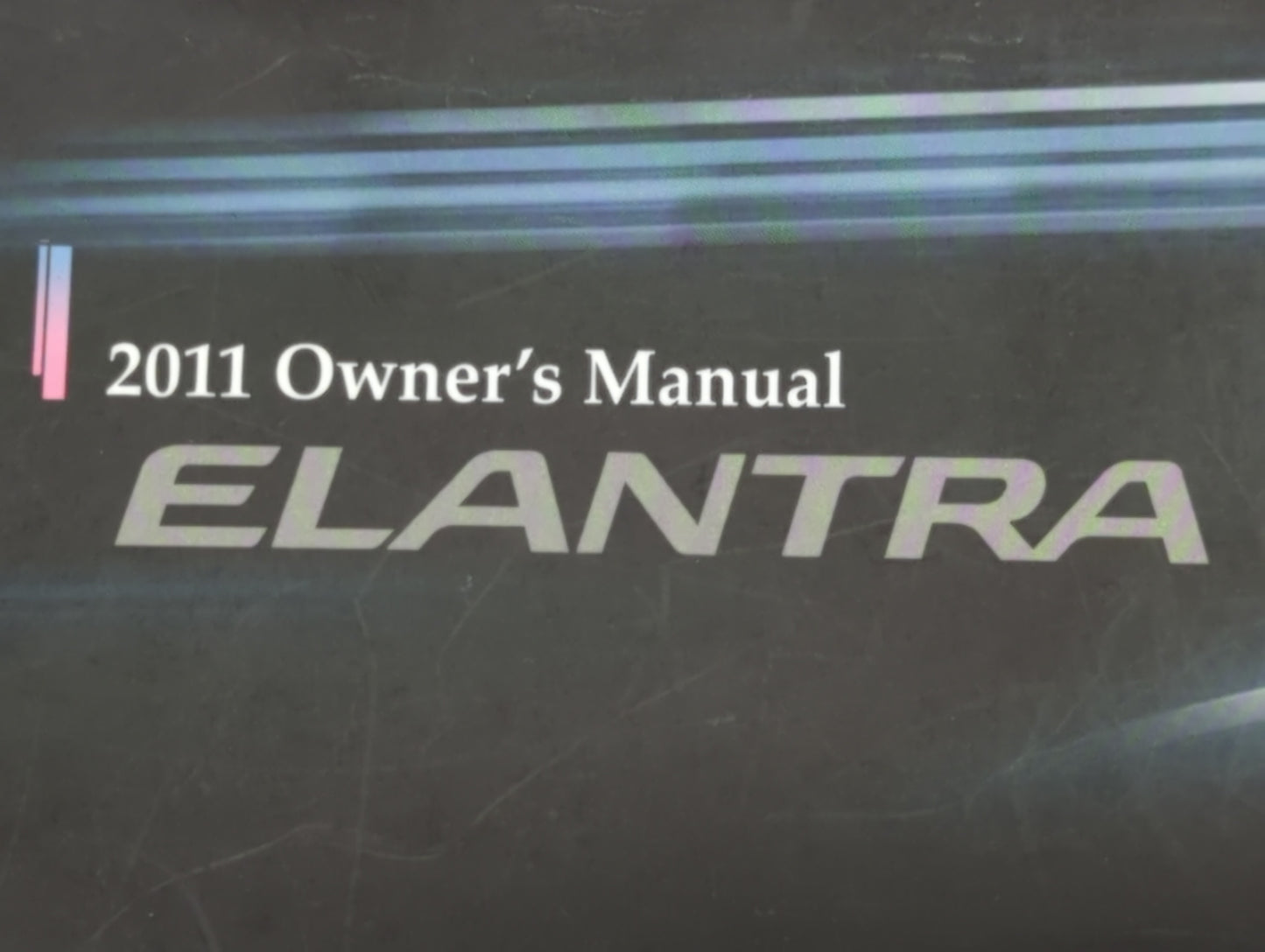 2011 Hyundai Elantra Owners Manual Book Guide OEM Used Auto Parts - Oemusedautoparts1.com