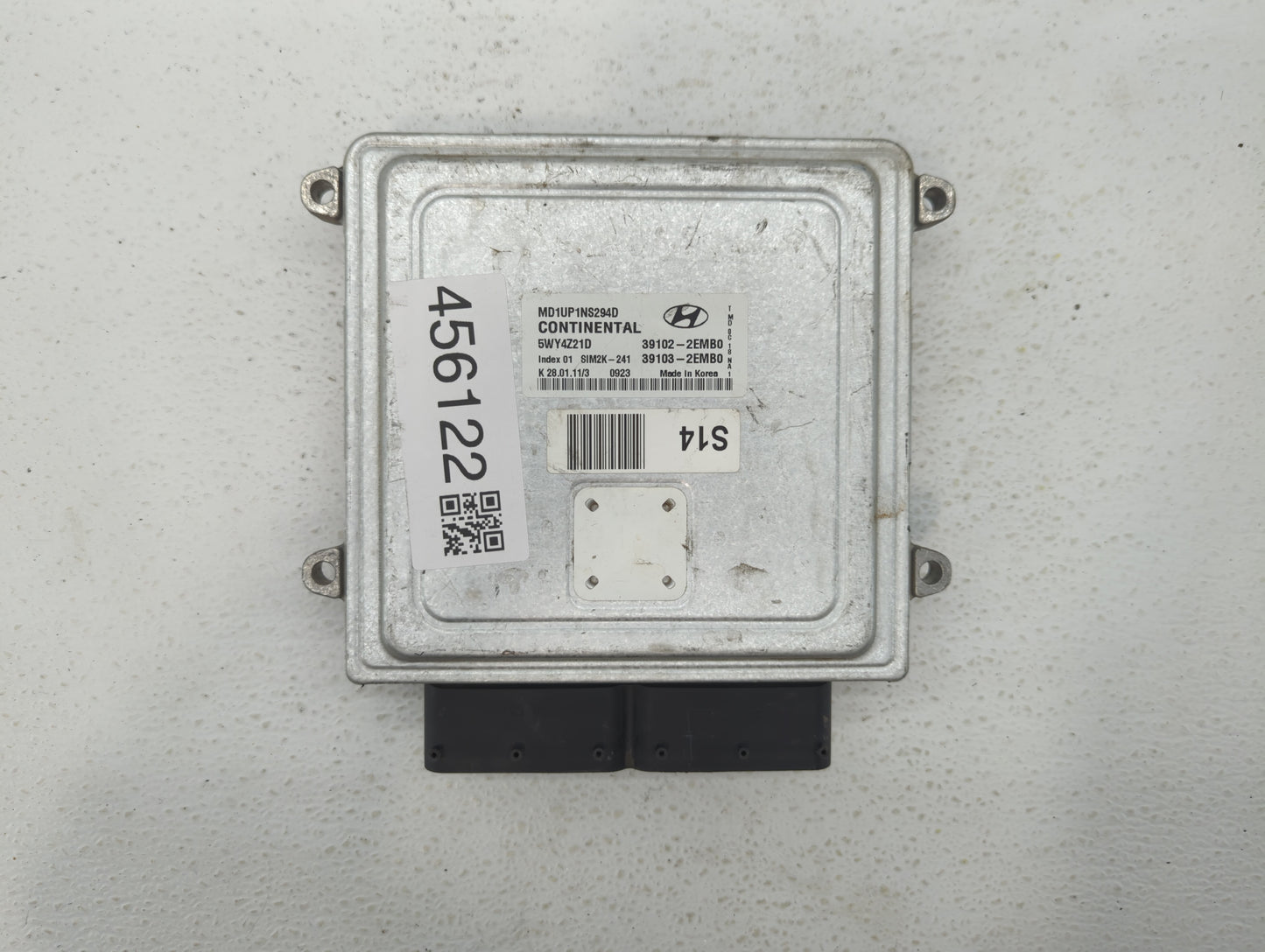 2011 Hyundai Elantra PCM Engine Control Computer ECU ECM PCU OEM P/N:39102-2EMB0 39103-2EMB0 Fits OEM Used Auto Parts - Oemu