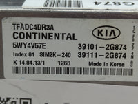 2011 Hyundai Elantra PCM Engine Control Computer ECU ECM PCU OEM P/N:39111-2G874 39101-2G874, 39102-2EMB0, 39103-2EMB0 Fits 